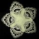 Green Peacock Lace Doily 8''