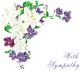 FLOWER SYMPATHY CARD