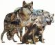WOLF PCK SHAPED 1000PC PZ