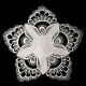 Peacock Lace Doily 8''