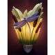 Dragonfly & Cattails  Bonded Marble Night Light