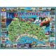 Mackinaw Island Map 1000 pc Puzzle