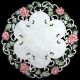 Pink Rose Doily 8