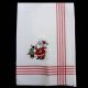 Santa Embroidered Tea Towel