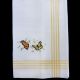 Yellow Butterfly Embroidered Tea Towel