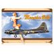 Memphis Belle B-17 Flying Fortress Pin-Up Girl 12'' X 18'' Sign