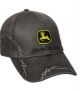 John Deere Waxed Barb Wire Charcoal Cap