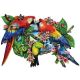 Parrots In Paradise 1000 pc Shaped Puzzle