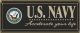 US Navy Wooden Sign - Black 8