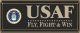 US Air Force Wooden Sign - Black 8