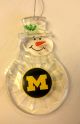 Acrylic Snowman U of M Ornament