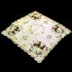 Gold Rooster Square Table Topper 33''