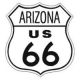 Arizona US Route 66 11x11'' Tin Sign