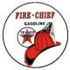 Texaco Fire Chief Round Tin Sign