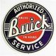 Authorized Buick Service Round 11 3/4'' Tin Sign