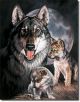 Graham Wolf Experience Pups Tin Sign
