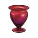 Fenton Glass - 6'' Footed Vase Ruby Amberina Stretch # 1168RL