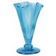 Fenton Glass - 8 1/2'' Vase Cloverleaf Celeste Blue # 5951KA