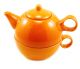 1 Cup Teapot & Cup  Orange