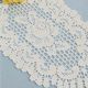 Rose Off White Oval Doily 8'' x 14''