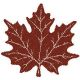 Maple Leaf Placemat Paprika 14'' x 15''