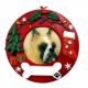Boxer Cropped Circle Ornament