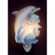 Dolphins Bonded Marble Night Light
